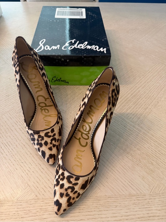 Sam Edelman Shoes - Sam Edelman Leopard-Print Pointed Toe Pumps - Tan/Black